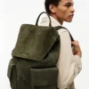 Suede Flap Backpack Suede Flap Backpack