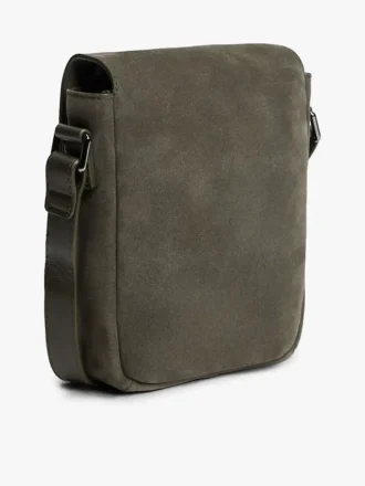 Suede Flap Crossbody Bag