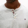 Sueded Jersey Henley Sleep Shirt