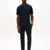 Sueded Jersey Henley Sleep Shirt