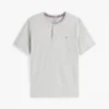 Sueded Jersey Henley Sleep Shirt