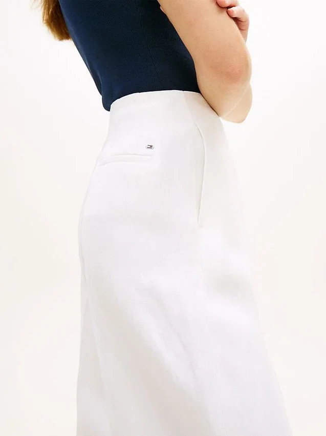 Tailored Linen-Blend Barrel Pant Tailored Linen-Blend Barrel Pant