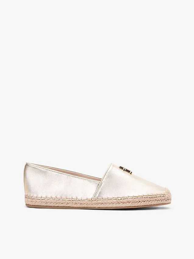 TH Monogram Metallic Leather Espadrille TH Monogram Metallic Leather Espadrille