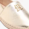 TH Monogram Metallic Leather Espadrille TH Monogram Metallic Leather Espadrille
