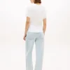 Tie-Front Slub Cotton T-Shirt