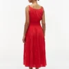 Tiered Seersucker Midi Dress