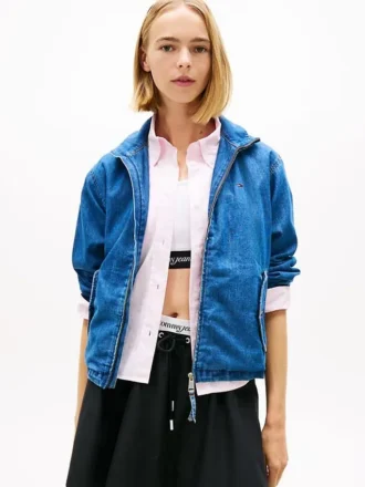 Tommy Jeans Chambray Zip Jacket