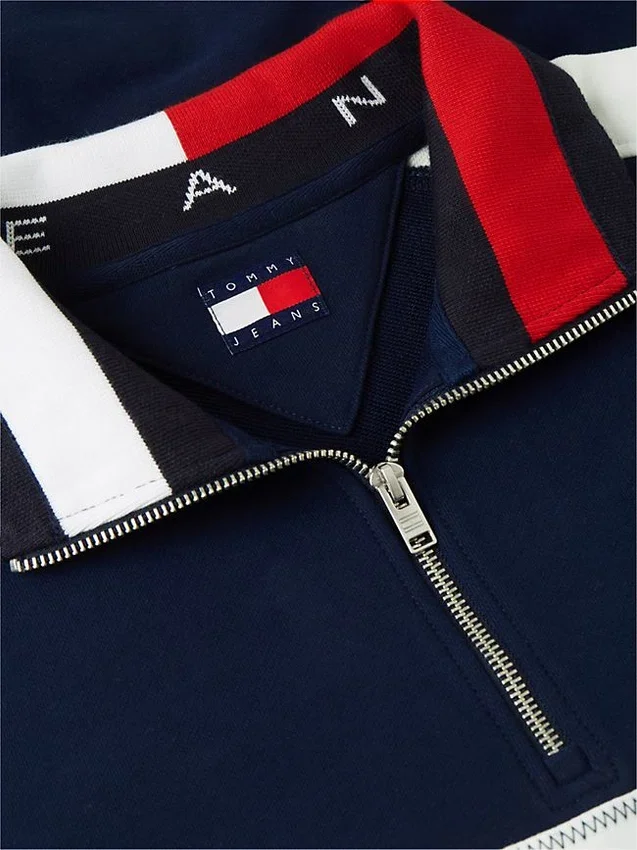 Tommy Jeans Colorblock Quarter-Zip Tommy Jeans Colorblock Quarter-Zip