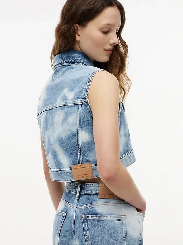 Tommy Jeans Cropped Denim Vest Tommy Jeans Cropped Denim Vest