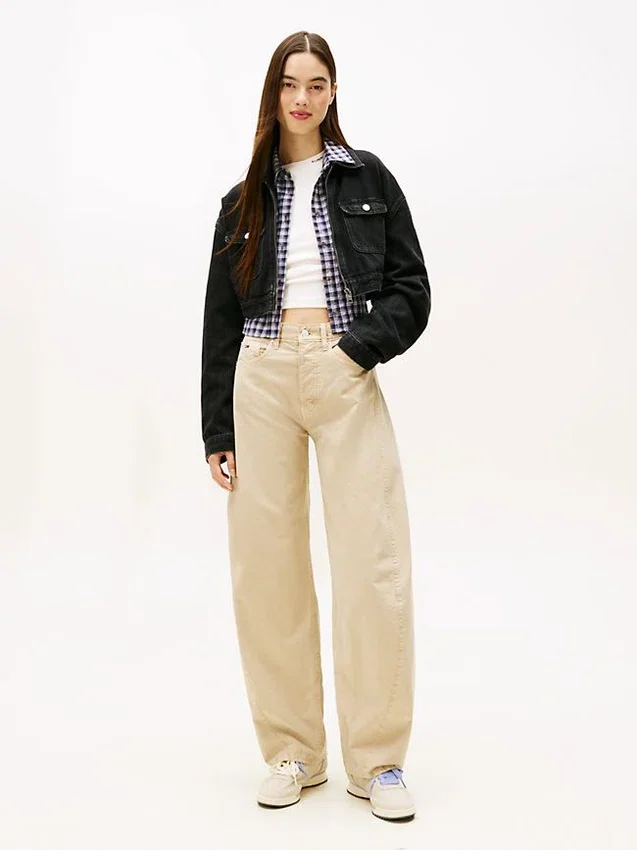 Tommy Jeans Cropped Denim Zip Jacket Tommy Jeans Cropped Denim Zip Jacket