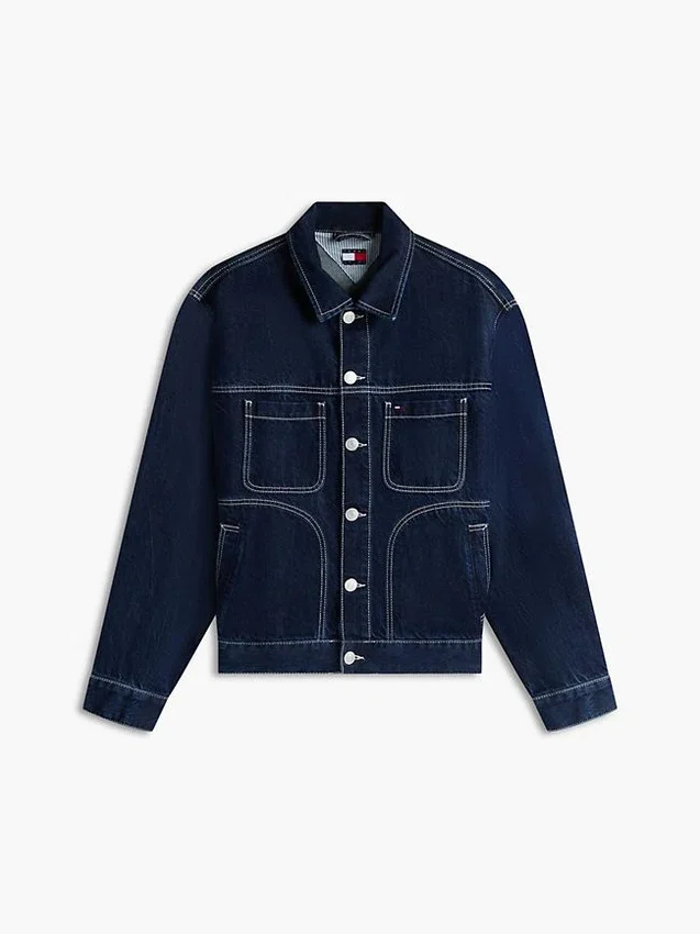Tommy Jeans Dark Wash Denim Ranch Jacket Tommy Jeans Dark Wash Denim Ranch Jacket