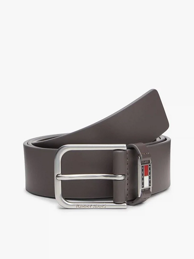Tommy Jeans Enamel Badge Leather Belt Tommy Jeans Enamel Badge Leather Belt