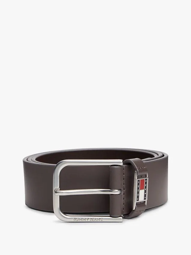 Tommy Jeans Enamel Badge Leather Belt Tommy Jeans Enamel Badge Leather Belt