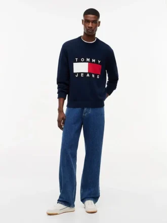 Tommy Jeans Flag Logo Crewneck Sweater