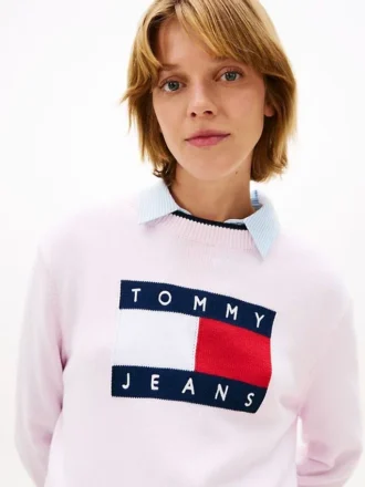 Tommy Jeans Flag Logo Tipped Sweater