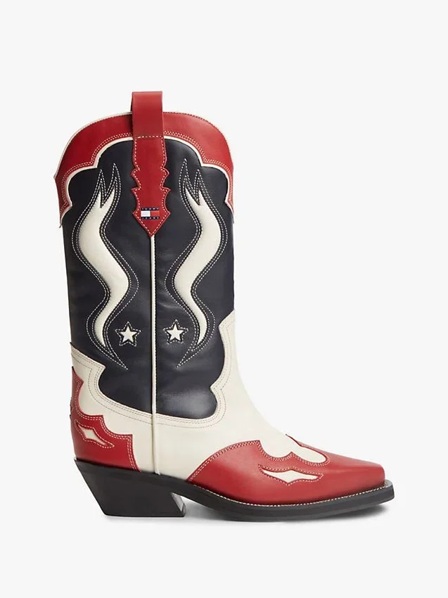 Tommy Jeans Leather Cowboy Boot Tommy Jeans Leather Cowboy Boot
