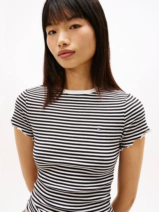 Tommy Jeans Lettuce-Trim T-Shirt Tommy Jeans Lettuce-Trim T-Shirt