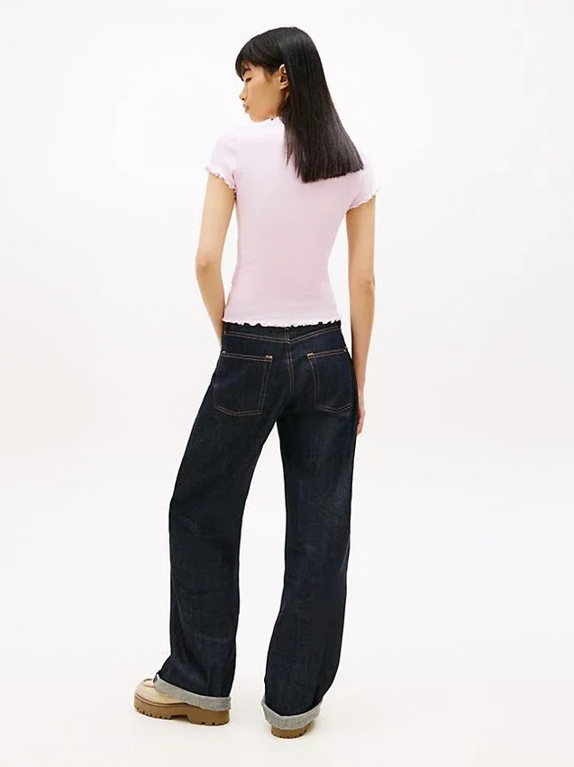 Tommy Jeans Lettuce-Trim T-Shirt Tommy Jeans Lettuce-Trim T-Shirt