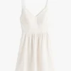 Tommy Jeans Linen-Blend Skater Dress