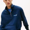 Tommy Jeans Logo Quarter-Zip Sweatshirt