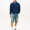 Tommy Jeans Logo Quarter-Zip Sweatshirt