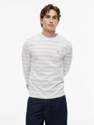 Tommy Jeans Long-Sleeve Striped T-Shirt