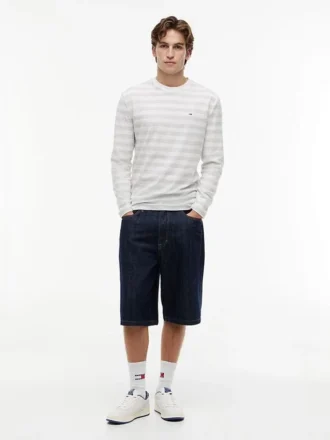 Tommy Jeans Long-Sleeve Striped T-Shirt