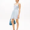 Tommy Jeans Pleated Denim Mini Dress