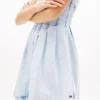 Tommy Jeans Pleated Denim Mini Dress