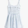 Tommy Jeans Pleated Denim Mini Dress