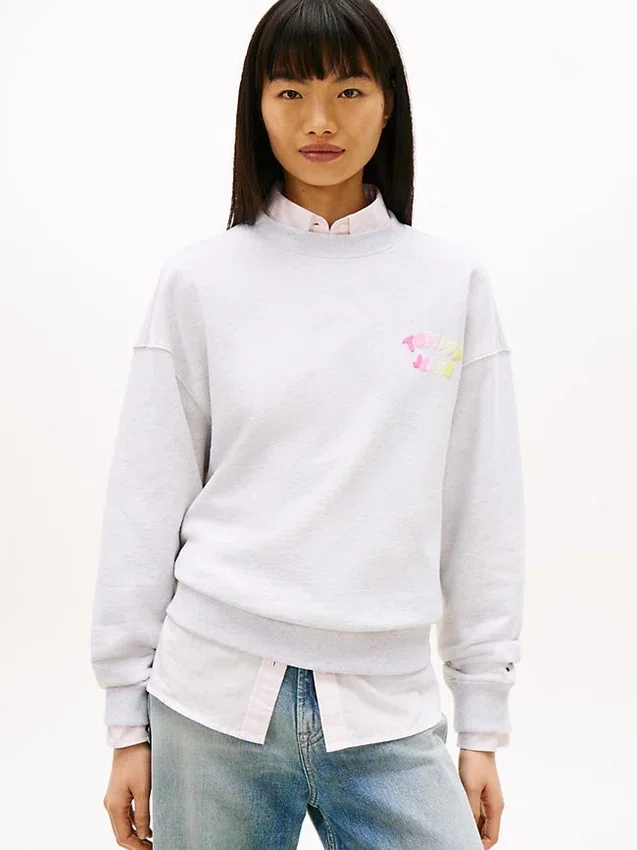Tommy Jeans Puff Print Boxy Sweatshirt Tommy Jeans Puff Print Boxy Sweatshirt
