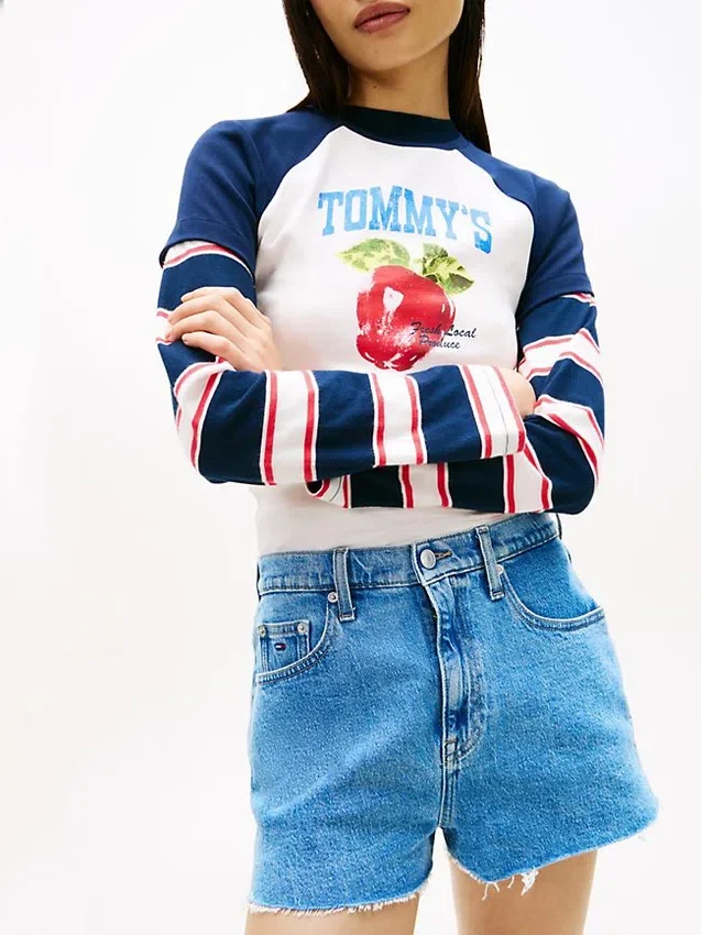 Tommy Jeans Raw Hem Denim Short Tommy Jeans Raw Hem Denim Short
