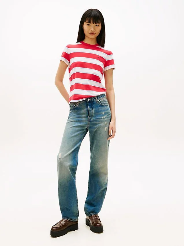Tommy Jeans Regular Fit Stripe T-Shirt Tommy Jeans Regular Fit Stripe T-Shirt