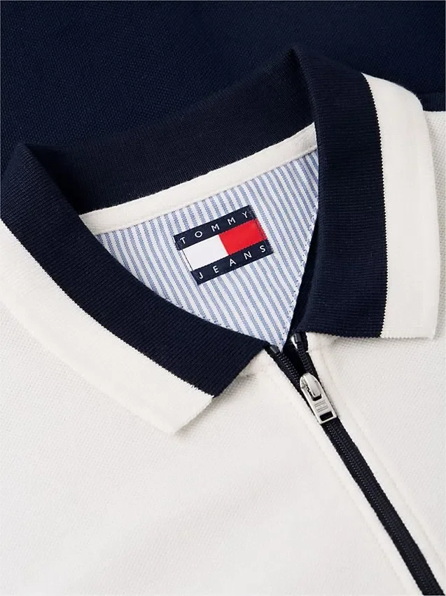 Tommy Jeans Relaxed Quarter-Zip Polo Tommy Jeans Relaxed Quarter-Zip Polo