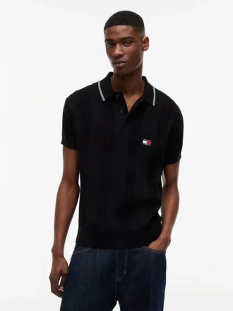 Tommy Jeans Short-Sleeve Sweater Polo