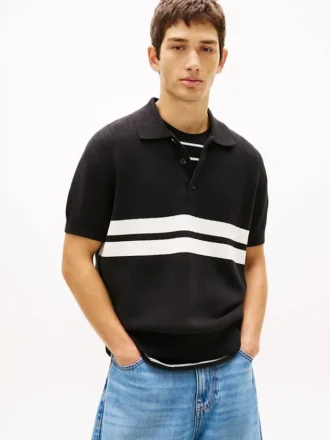 Tommy Jeans Short-Sleeve Sweater Polo