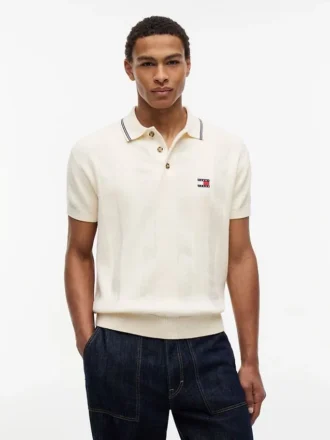 Tommy Jeans Short-Sleeve Sweater Polo Tommy Jeans Short-Sleeve Sweater Polo