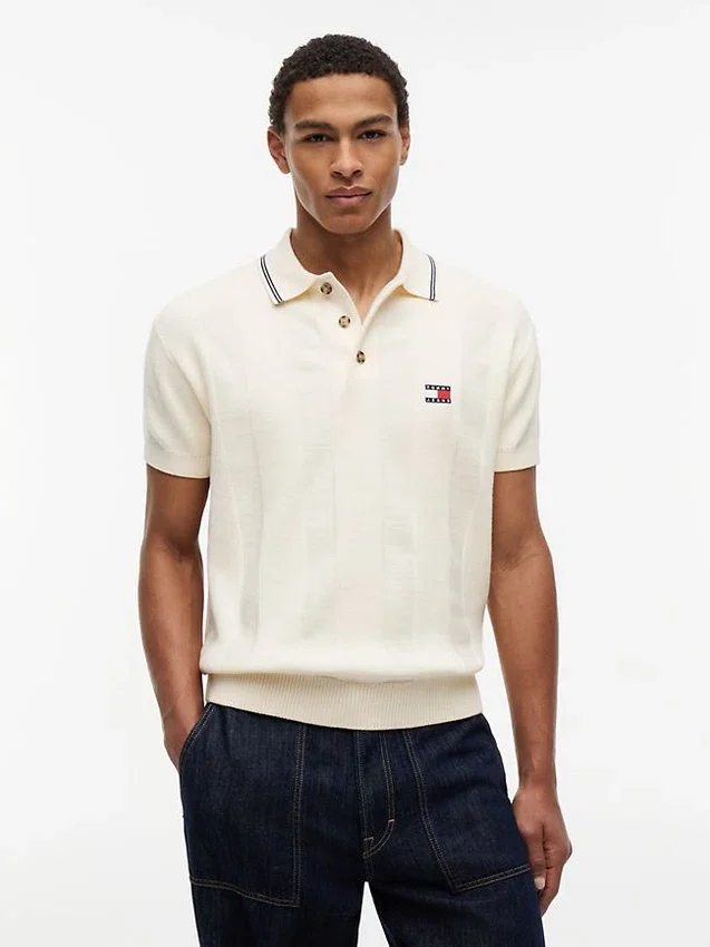 Tommy Jeans Short-Sleeve Sweater Polo Tommy Jeans Short-Sleeve Sweater Polo