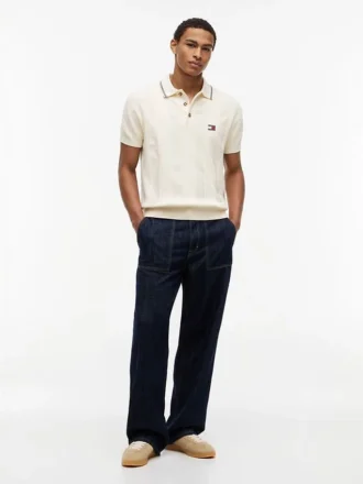 Tommy Jeans Short-Sleeve Sweater Polo Tommy Jeans Short-Sleeve Sweater Polo