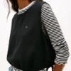Tommy Jeans Side-Tie Linen-Blend Top