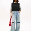 Tommy Jeans Side-Tie Linen-Blend Top