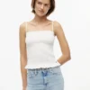Tommy Jeans Slim Fit Shirred Tank Top