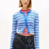 Tommy Jeans Slim Fit Striped Cardigan