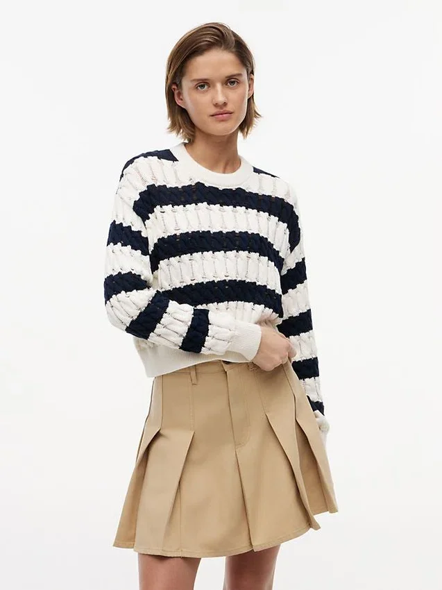 Tommy Jeans Striped Cable Knit Sweater Tommy Jeans Striped Cable Knit Sweater