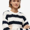 Tommy Jeans Striped Cable Knit Sweater Tommy Jeans Striped Cable Knit Sweater