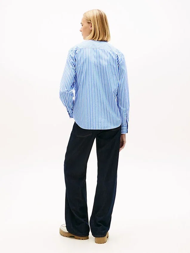 Tommy Jeans Striped Poplin Shirt Tommy Jeans Striped Poplin Shirt