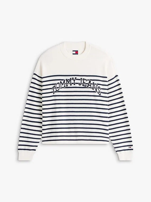 Tommy Jeans Varsity Logo Stripe Sweater Tommy Jeans Varsity Logo Stripe Sweater