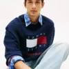 Tommy Jeans Wavy Flag Logo Sweatshirt