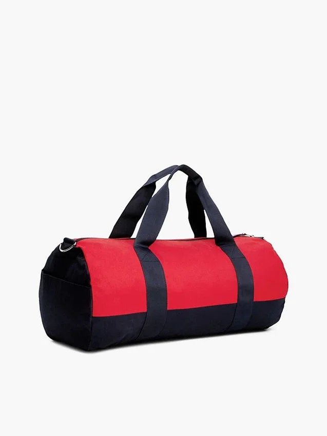 Tommy Logo Colorblock Canvas Duffle Bag Tommy Logo Colorblock Canvas Duffle Bag