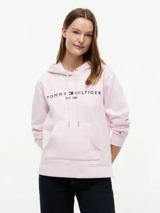 Tommy Logo Fleece Hoodie